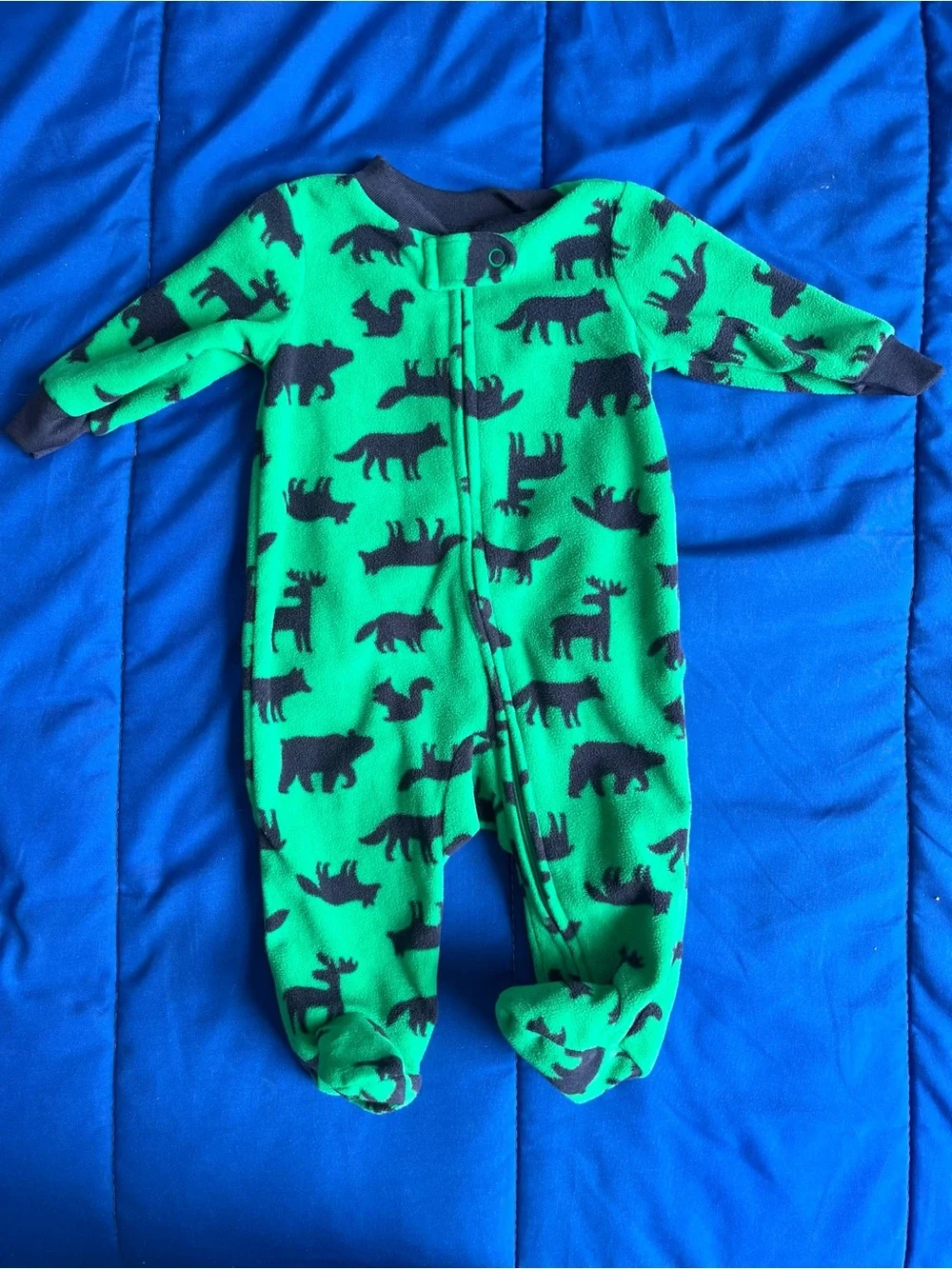CARTER’S Baby Boy Fleece Footed Pajamas (4) 0-3 Months